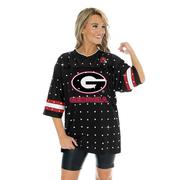 Georgia Gameday Couture Kickoff Time All Over Rhinestone Jersey